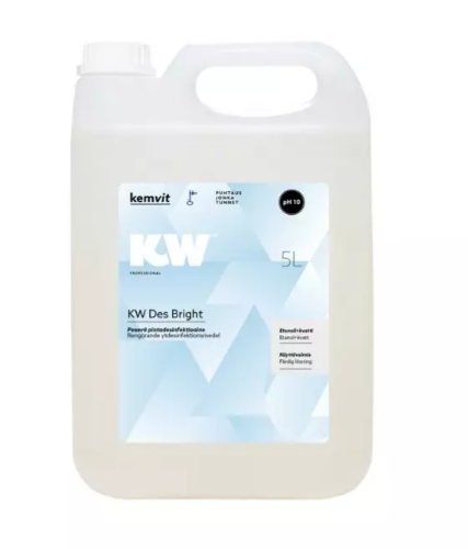 KW DES BRIGHT pesevä ja desinfioiva puhdistusaine 5l