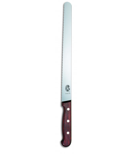 Kondiittoriveitsi sahaterä 36 cm, puukahva VICTORINOX