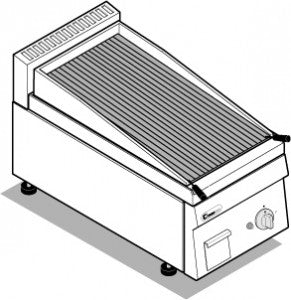 Laavakivigrilli 113031 GR 35 G/G6 TECNOINOX