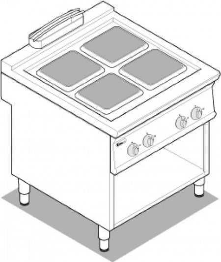 Sähköliesi TECNOINOX 316011 PC 8 FE9