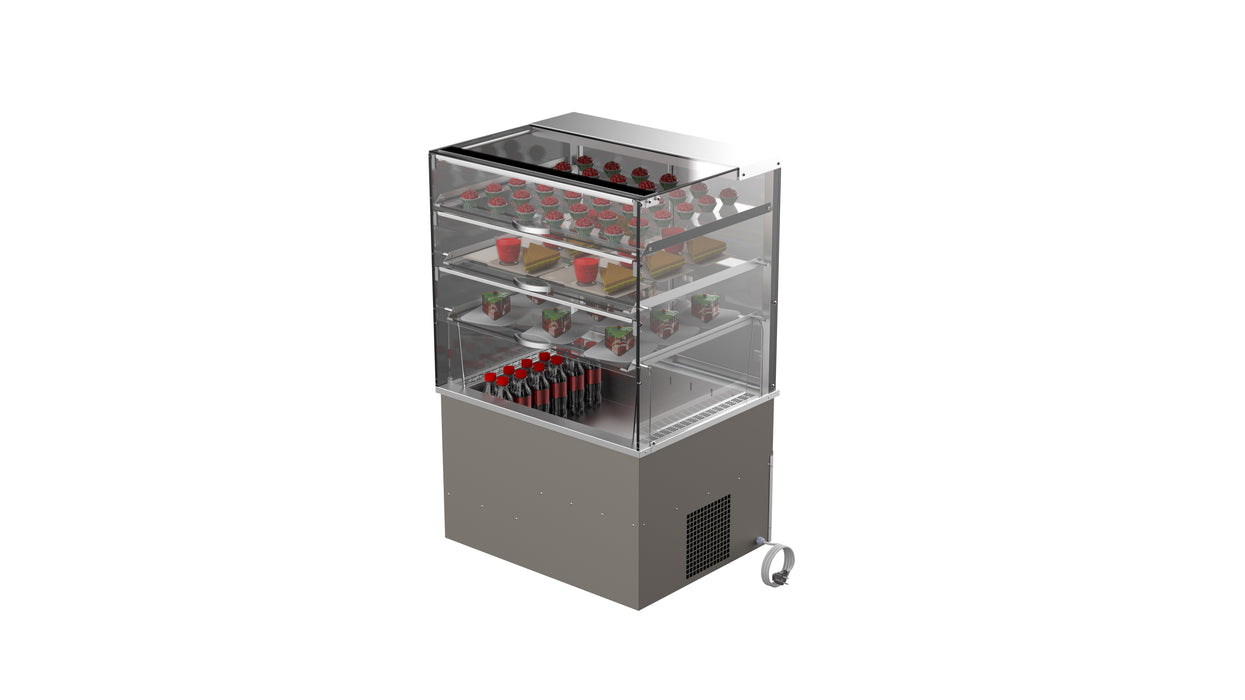 Drop-In lasikko 3 hyllyä RESTMEC KL DI SQ 800