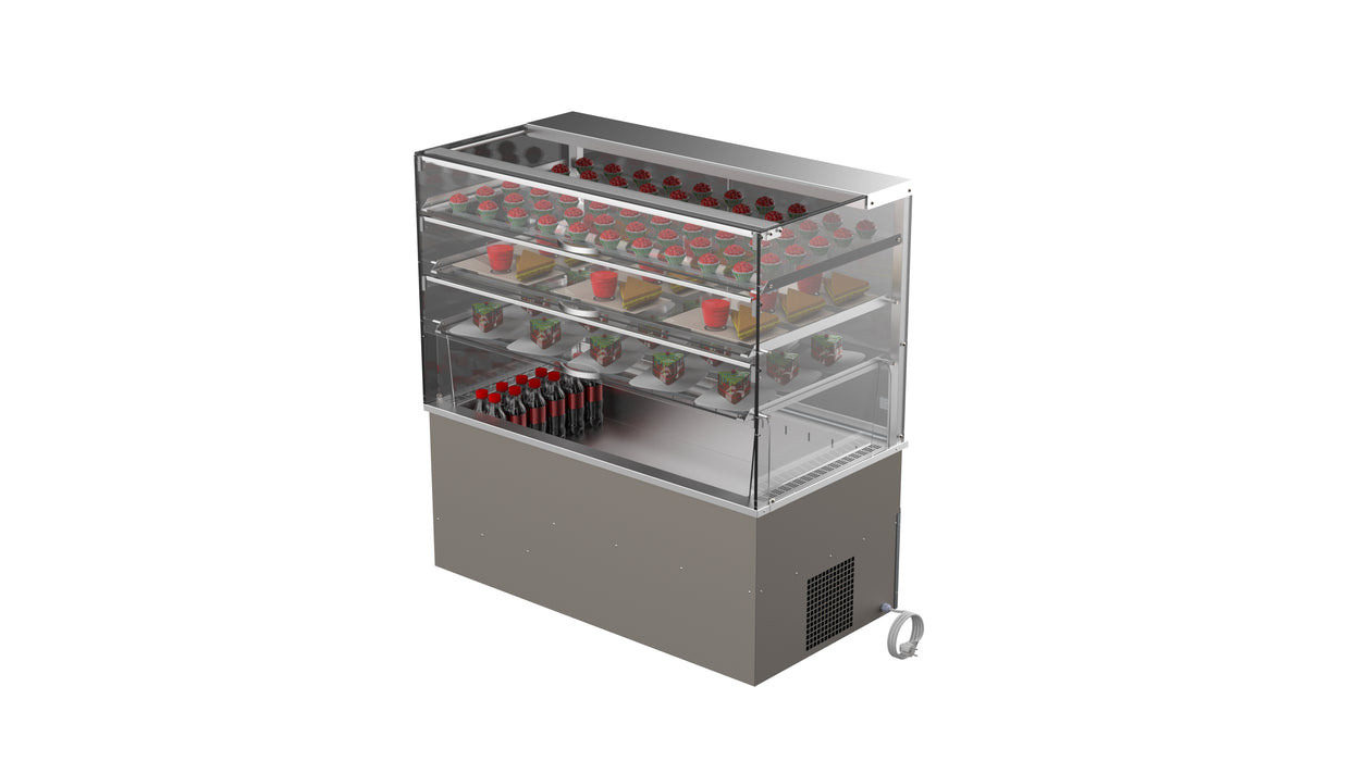 Drop-In lasikko 3 hyllyä RESTMEC KL DI SQ 1200