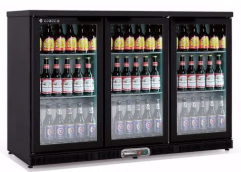 Lasiovellinen kylmäkaappi CORECO ERH-350L