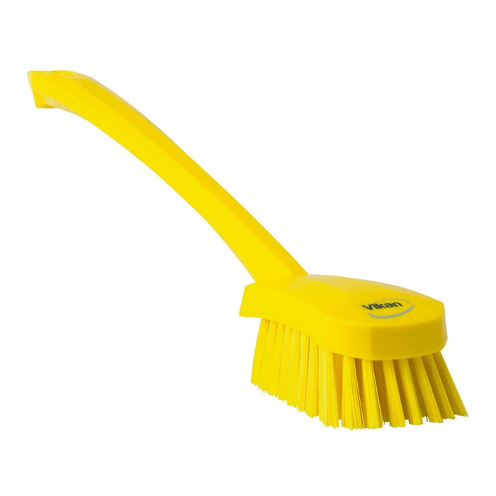 Vikan pitkävartinen pesuharja 415mm keltainen medium
