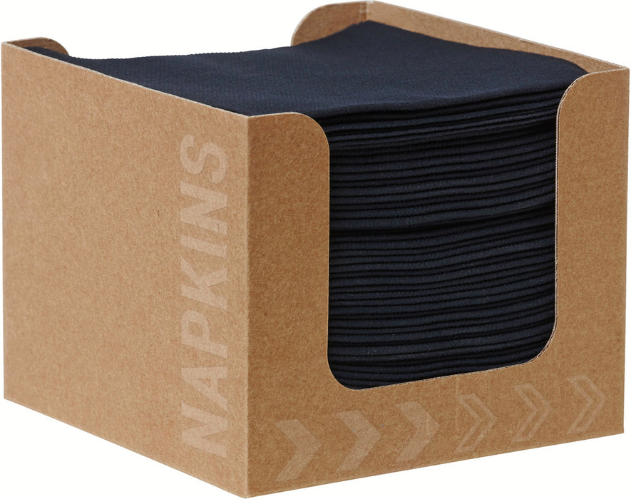 Kartonkinen annostelija, sis. mustat Dunisoft®-lautasliinat 1 x 50