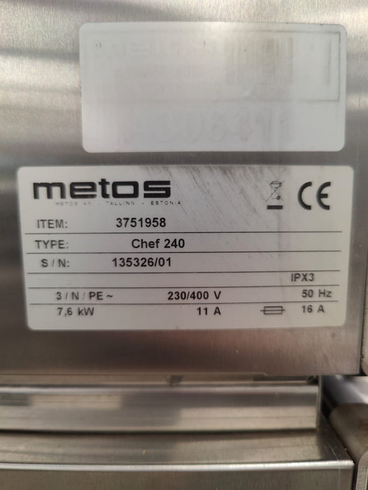 Paistouunitorni Metos Chef 240 + Metos Chef 220
