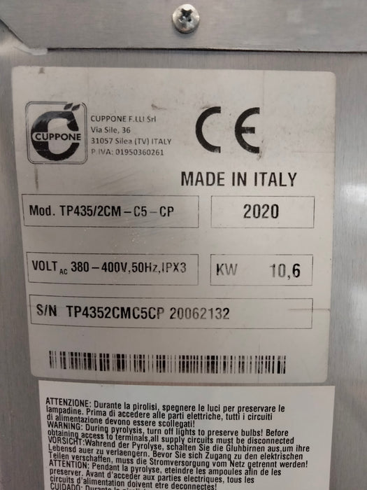 Cuppone 2x4 pizzauuni TP435/2CM