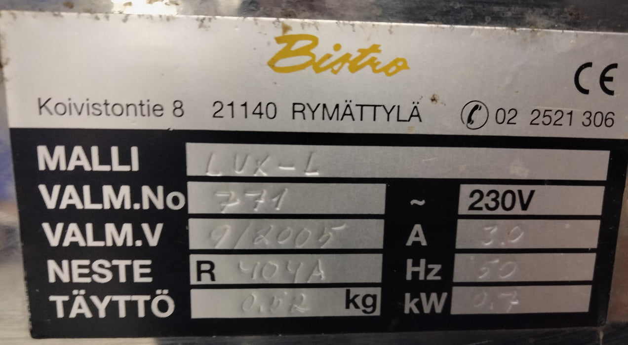 Kylmävitriini Bistro LUX-L