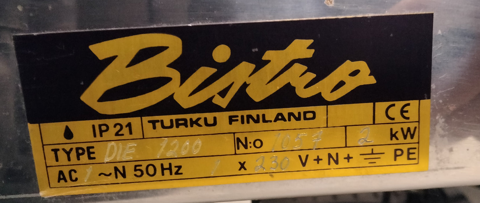 Käytetty lämpöhaude Bistro DIE1200