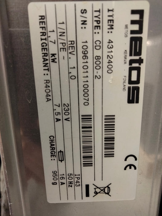 Käytetty Metos kylmävitriini CD800-2