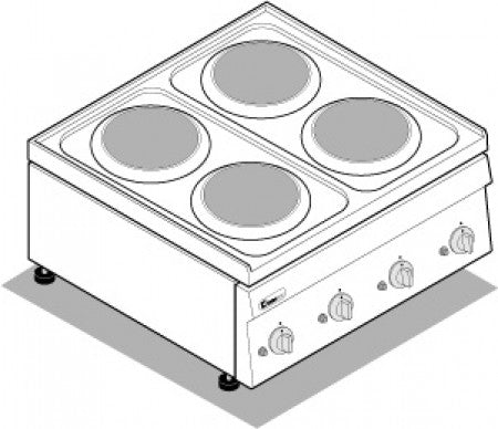 Sähköliesi TECNOINOX 116004 PC 70 E/6/0