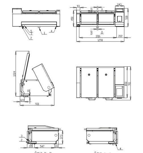 Monitoimipaistinpannu JIPA JUMP 101 DS (2x 29 l)