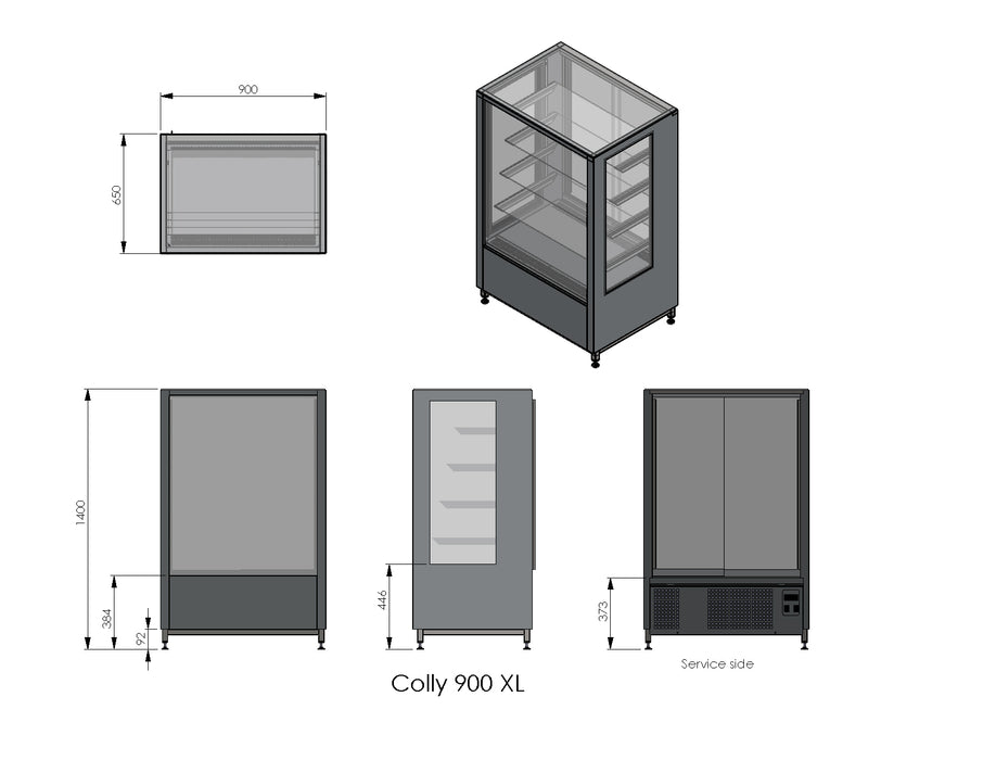 Konditorialasikko RESTMEC Colly 900 XL