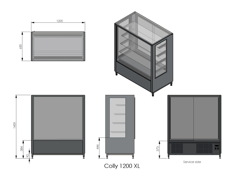 Konditorialasikko RESTMEC Colly 1200 XL