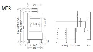 Tunnelipesukone WINTERHALTER MTR 2-120 MM