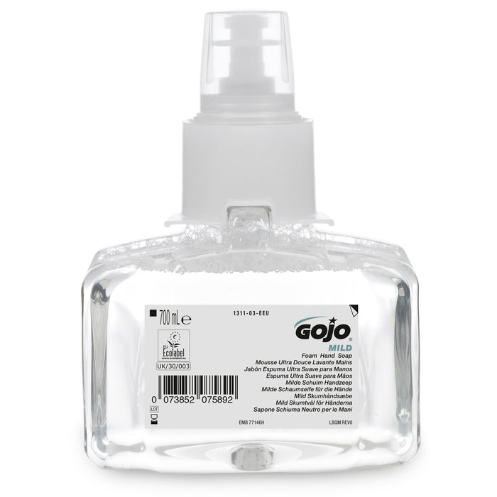 LTX7 Gojo Mild Foam Hand Wash Fragrance Free 3x700ml