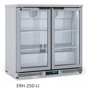 Lasiovellinen RST kylmäkaappi CORECO ERH-250LI