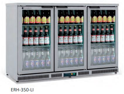 Lasiovellinen RST kylmäkaappi CORECO ERH-350LI