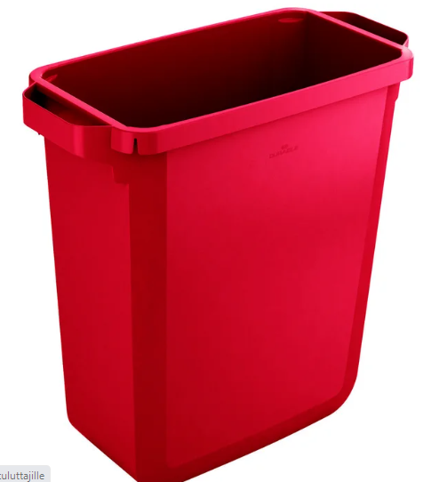 Durabin-muovisäiliö 60L Punainen